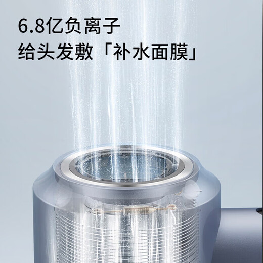 KEHEAL high-speed hair dryer, national subsidy, household 690 million negative ion hair dryer, 130,000 rpm, high power, non-damaging hair care, light sonic dry hair dryer as a gift, Silver Moon White-new packaging, with stand