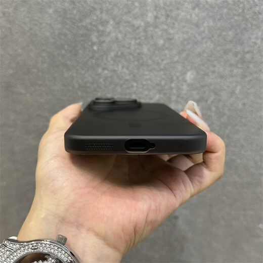 雅思恋 适用华为Pura70手机壳磁吸冰雾磨砂肤感透明Pura70pro+全包镜头膜超薄Pura70Ultra硬壳简约 【黑色】磁吸 华为Pura 70