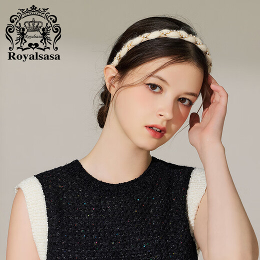 Royal sasa皇家莎莎秋冬发箍女链条发饰超仙头箍细边压发发卡头饰