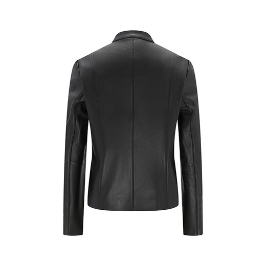 Navigare意大利小帆船女士短装单皮衣立领机车风修身外套2336703509 XL 