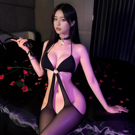 惹火猫情趣内衣成人诱惑开档连体衣免脱网衣丝袜连身袜女 R682