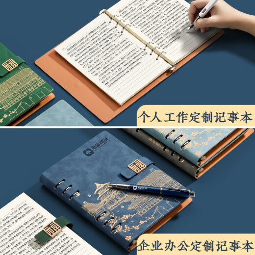 Miao Xu National Trend Lose-Blatt Notizbuch für das Verbotene Stadt Kulturelle und kreative hochpräzisen Notizbuch kann abgenommen werden, um Geburtstagsgeschenke für Schulbankett Souvenirs zu sammeln.