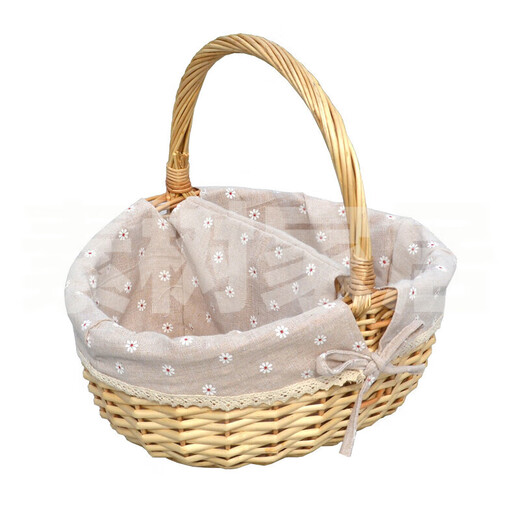 Sushu Home Covered Towel Basket with Cover and Partition Willow Rattan Picnic Basket Shopping Gift Basket Hotel Property Haidilao Towel Cleaning Basket Brown Linen Large Size