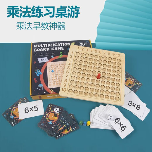 Nine-Nine Multiplication Table Primary School Students' Recitation Artifacts for Grade 1, 2, and 3 99 Meditations Mathematical Oral Arithmetic Teaching Aids Toys Board Game Nine-Nine Multiplication Table Primary School Students' Recitation Artifacts Multiplication Table 100 Chess Board 100 Cards + Four Chess + Sieve