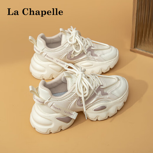La Chapelle Chaussures féminines chaussures papa chaussures en mesh chaussures de sport légèrement respirant léger semelles épaisses chaussures de course femme doux mi zi q695 40