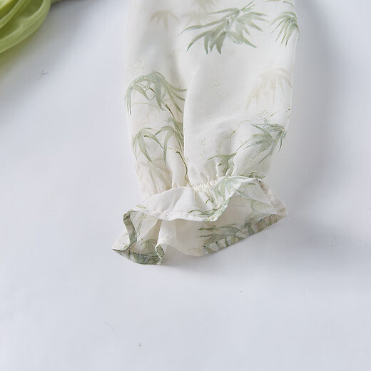 笛莎童装女童连衣裙2025年春季中大童时尚网纱拼接裙 初芽绿 120