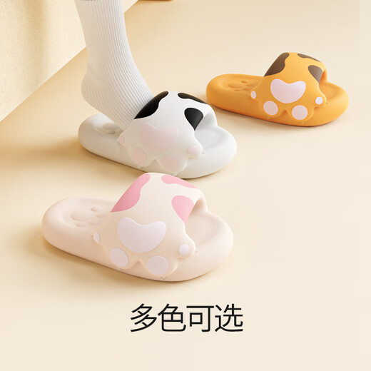 chedoir萌宠猫爪拖鞋女夏季外穿可爱卡通ins家用软底防滑新款情侣凉拖夏 粉色 38-39 【适合37-38码】