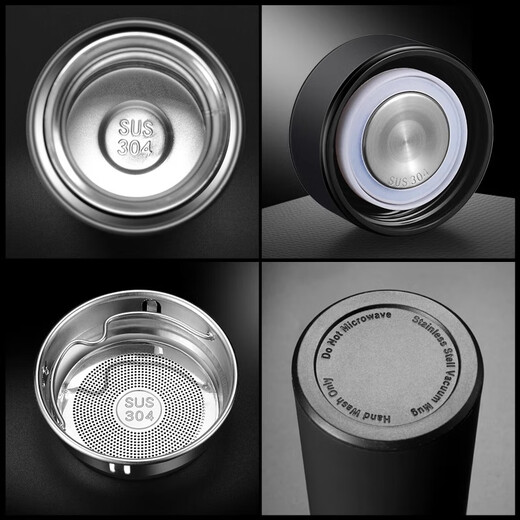Muxin thermos cup custom logo company event teacher souvenir gift custom water cup promotion advertising cup printing [free lettering] gift box-frosted black