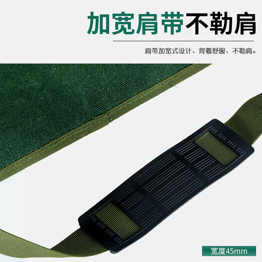 DIONO wear-resistant extra thick double-pocket double-layer construction electrician bag woodworking worker construction site labor insurance canvas shoulder bag tool bag green double pocket large size 45*34*14