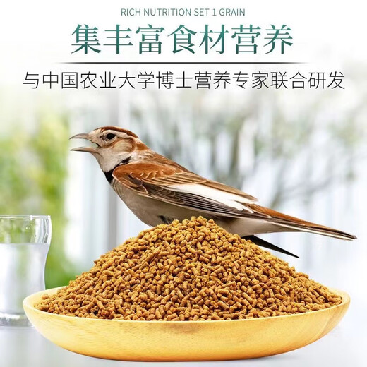 Kaiyuan Lark Bird Food Special Bird Feed Bird Food Barrel 500g Skylark Bird Food Promotes Lifting and Hair Growth Material Full Price Lark 500g