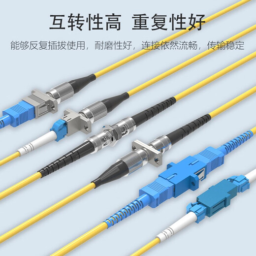 SK-LINK 电信级SC-SC单工耦合器 SC/APC接口法兰盘光纤跳线接头适配器延长对接头转接器 SK-OHQ-SCSC-A