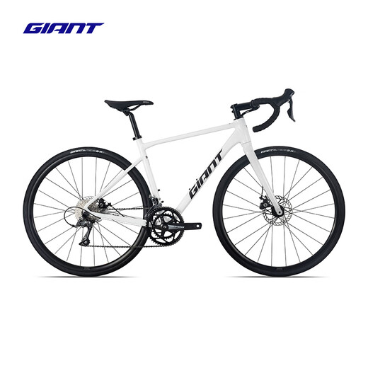 捷安特SCR 2铝合金16速碟刹内走线弯把公路自行车 白月光 700C×460MM S 建议165-175cm