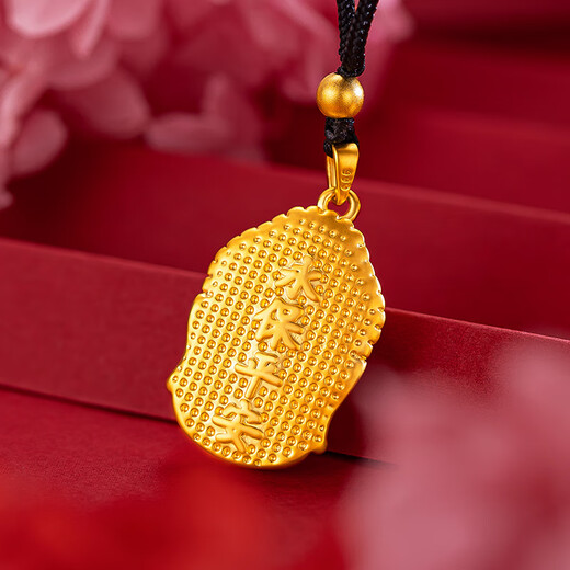 Wenying 18K gold pendant boutique 999 gold Buddha head pendant for men and women 3D hard gold Buddha head necklace pendant does not fade