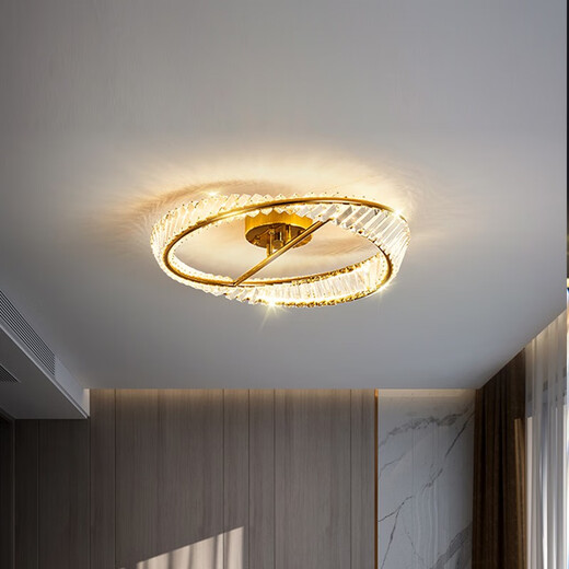 XMSJ Custom Italian Light Luxury Crystal Decke Wohnzimmer Lichter postmodern einfach 2022 Neues romantisches Hauptschlafzimmer Dining 1W D Modell 6623-800-Wuji Smart Model