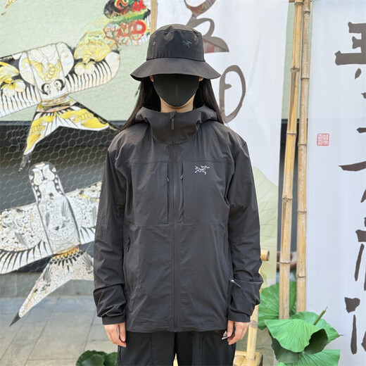 始祖鸟（ARC’TERYX）Gamma Lightweight轻薄软壳防风夹克外套X9196 黑色男款连帽 XS