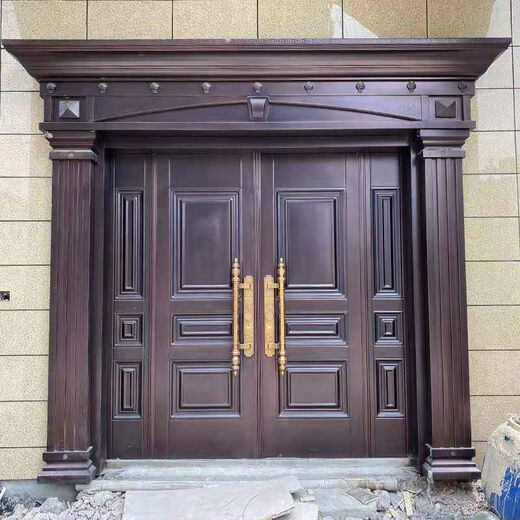 维诺亚大门农村双开门新款别墅自建房四开堂屋大门家用进户门入户门外门 工厂直销 来样定制