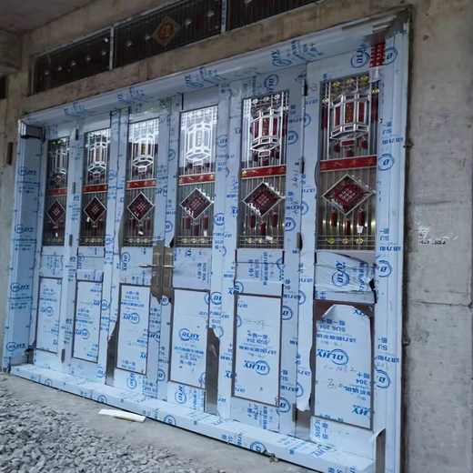 JRB家瑞堡四开门大门家用304不锈钢门防盗大门入户门别墅进户乡村不锈钢门 四开大门款式11