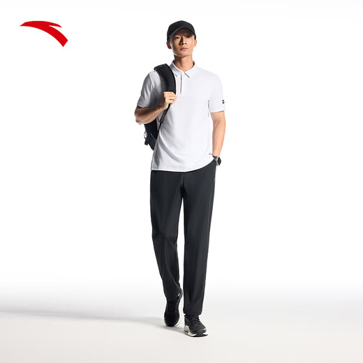 
Anta (ANTA) Elite Business Sports Pants | Anti-Wrinkle Pants Men's Sun Protection Autumn Sports Pants Straight-Picked Casual Pants [Water-Repellent Pants] Basic Black 7509-4 L (Men 175)