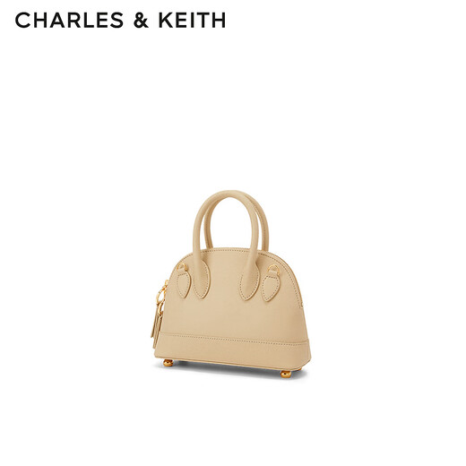 CHARLES&KEITH女士幻宙单肩斜挎贝壳包生日礼物CK2-30151151 Beige米色 S