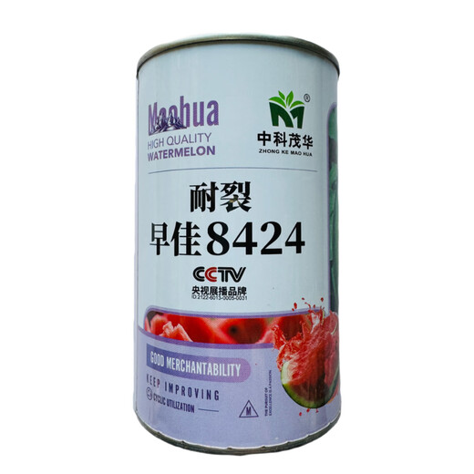 Chunzhiyun Watermelon Seeds Super Sweet Duzaojia 8424 Kirin Resistant to Cracking Red Flesh Early Mature Thin-Skinned Seedless Watermelon Seeds Resistant to Cracking and Thin-Skinned Red Flesh Zaojia 8424 Canned 900 Tablets