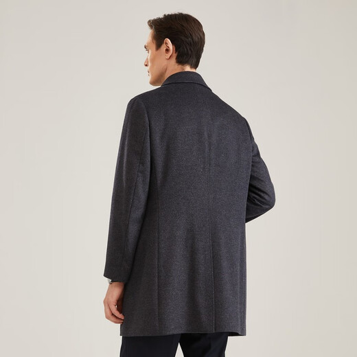 YOUNGOR (YOUNGOR) men's coat men's single-breasted jacket slim-fit business coat wool blend down liner VYSY015110CFY gray S 165/88A