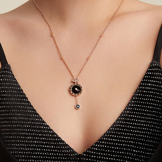 Mysterious Blue MYSTELAN Endless Love Light Luxury Necklace Women's Jewelry Valentine's Day Birthday Gift for Girlfriend and Wife Endless Love Type B