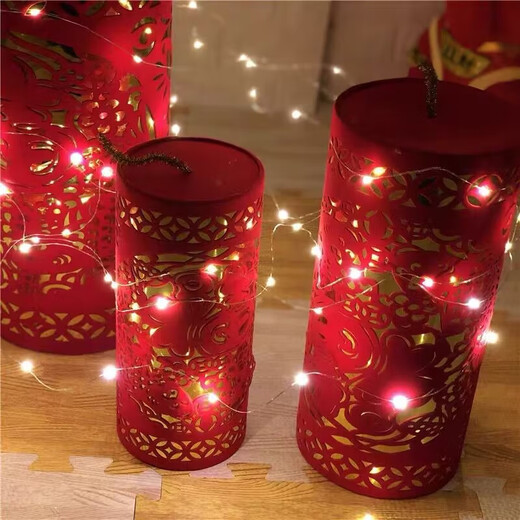 Night light, portable lamp, battery, small lamp, computer keyboard, table lamp, bedside lamp, camping, warm white atmosphere - 1.0 m, 1 pack