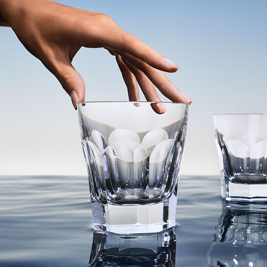 Baccarat HARCOURT series 1841 whiskey flat bottom pair of glasses gift transparent wine glass