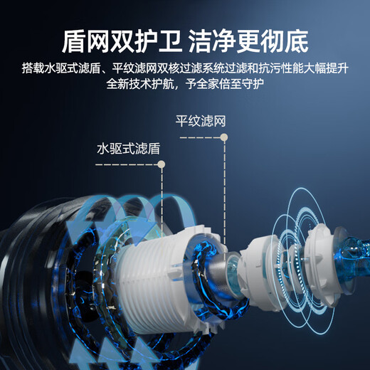 安吉尔前置过滤器家用反冲洗全铜自来水全屋大流量中央净水机3524 第三代升级款前置[送龙头滤芯1
