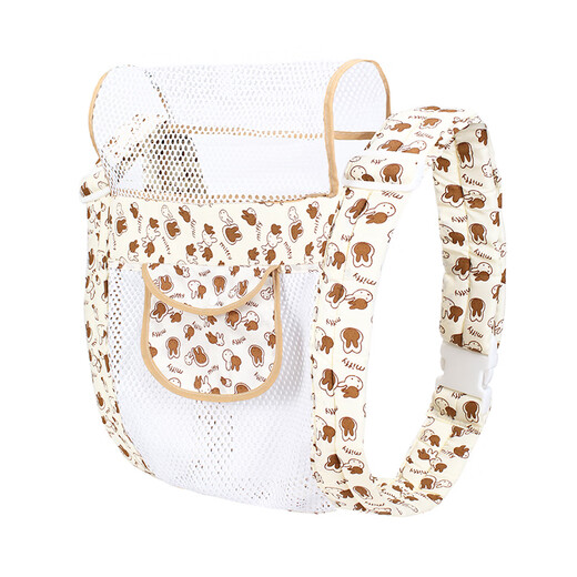 CLCEY baby traditional four-claw double-shoulder strap baby front-held back bag child multi-function lightweight breathable turban outer (cloth style) four-claw insertion buckle