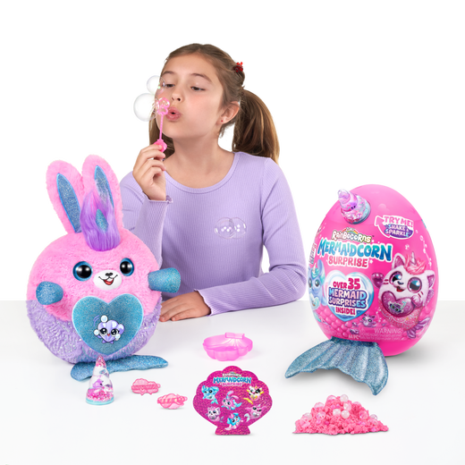ZURU Yunbo Unicorn Magic Egg Mermaid Surprise Blind Box Girls Toy Plush Doll