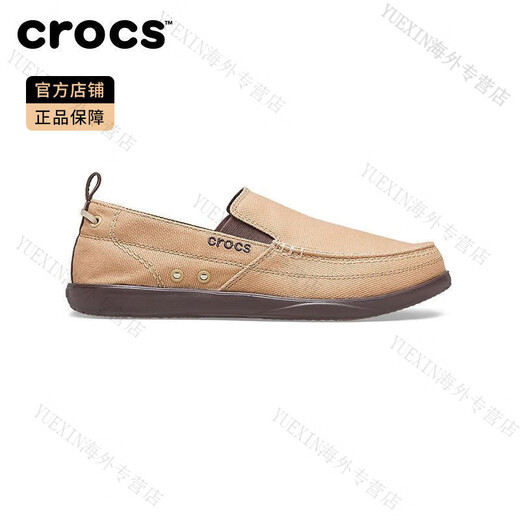 卡骆驰（crocs）男鞋卡骆驰帆布鞋男士乐福鞋一脚蹬休闲平底鞋 |207635官方旗舰正 深蓝色_水泥灰-46K 41 -42 (260mm) M8