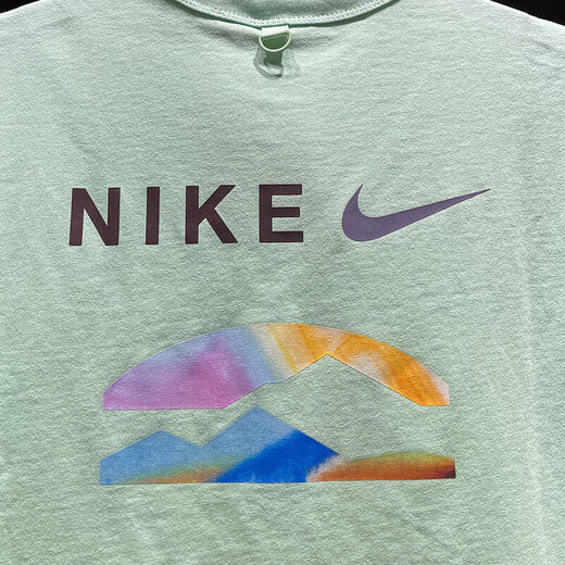 Nike (NIKE) short-sleeved T-shirt men's summer new sportswear fashion trend printed round neck half-sleeved shirt casual top HF6172-376 green cotton XL