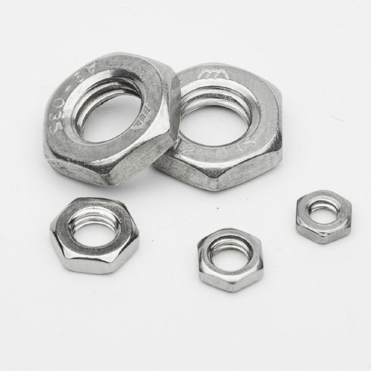 Jingong 304 Tuerca hexagonal de acero inoxidable Tuerca de acero inoxidable de acero inoxidable tornillo de tornillo fino hexágono plano Tuerca fina M16*1.5 TODO FINO GB6173 [1 pieza]
