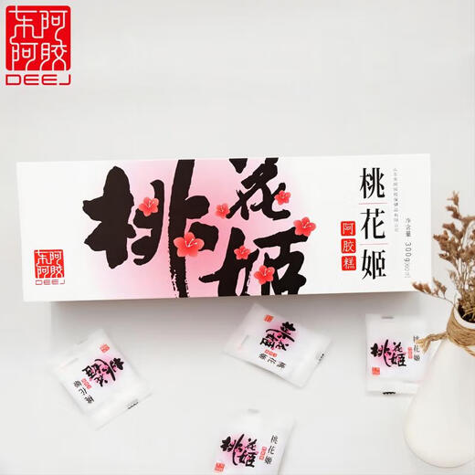 Dong'e Ejiao Pfirsich Blossom Gum Cake 300g Tonic Instant Eselkuchen Kuchen gut für Frühlingsfestgeschenke
