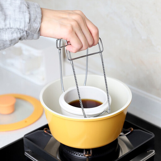 Japanese anti-scalding stainless steel bowl clamp, bowl clamp, steamed vegetable anti-slip plate clamp, iron plate clamp, plate lifter LXH clamp plate lifter