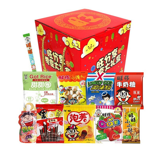 旺旺大礼包 组合零食小吃网红送礼新年礼包员工 六一礼物 【693g配分享礼盒小号】