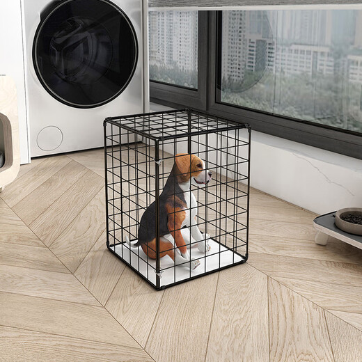 Cat Cage Home Super Large Free Space Cat Nest Dog Cage Puppy Cage Six Sides Portable Folding Pet Cage White 30*30*30cm 10Jin Jin is equal to about 0.5kg