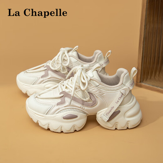 La Chapelle Chaussures féminines chaussures papa chaussures en mesh chaussures de sport légèrement respirant léger semelles épaisses chaussures de course femme doux mi zi q695 40