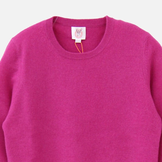 鹿王【宠粉福利】羊绒衫圆领针织套头打底纯色毛衣保暖男女亲子同款 粉色 L 170/88A