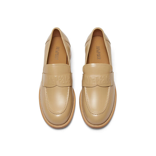 
The same style as Dong Jie in Toffee Spring New Toffee Cowhide Loafers Small Leather Shoes for Women 15906AA4 Apricot Color 35