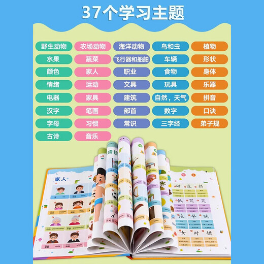 Éducation précoce des enfants 036 Puzzle de charge chinois et anglais Livres électroniques Point de reconnaissance Point de lecture Machine d'apprentissage bébé pinyin audio livres 1