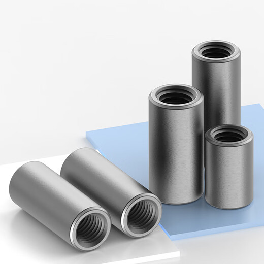 Jinggong (JINGGONG) iron extended nut cylindrical nut casing connection welding nut column screw joint m4m5m6m8m10m12L M4*7*10 (50 pieces)