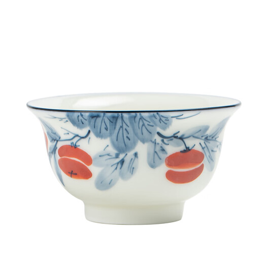 Simitang hand-painted ceramic master cup tea cup pressure hand cup water cup kung fu tea set thin tea cup gift birthday gift