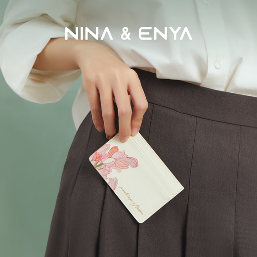 Nina/Enya Nina Enya Bolsa para mujeres [Regalo de cumpleaños Femenino] Mochen Artista Conjunta Bolsa de tarjeta de flores Bacilos