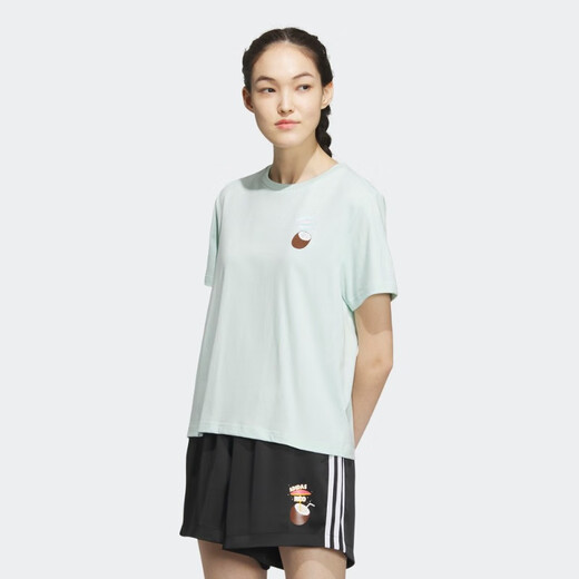 阿迪达斯NEO趣味印花款女子圆领运动短袖T恤 IP3877&IP3878&IP3879&IP3880 IP3879 XXS