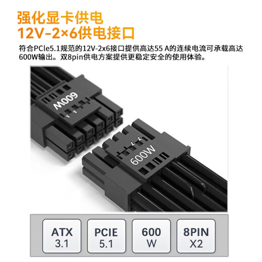 振华ZILLION卓凌 额定650W/750W/850W/1050W电脑电源 80PLUS金牌全模 五年保固 ZILLION650W 卓凌1050ATX3.1