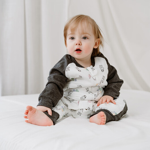 Nest Designs Baby Sleeping Bag Infant and Toddler Autumn and Winter Bamboo Wool Sunny Thin Quilt Children's Long Sleeve Split Leg Anti-Kick Quilt Member Exclusive Warm Ginger Balloon Astronaut Thin Quilt (Recommended 16-18) Size 90 (Recommended Height 80-90cm)