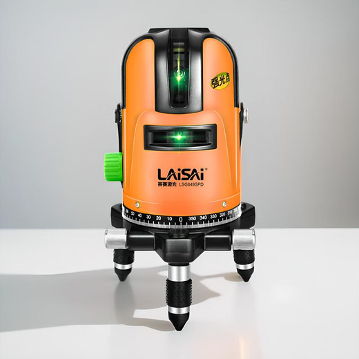 Laise Laser Level 5-Wire-Grünen mit hoher Breite mit grünem Licht LSG686SPD Infrarotmarker Hochvorbereitungsdünne Linie Automatische Levelmessgerät LSG649SPD Green Light Fünf-Wire-Standard-Standard mit Double Electric + Stativ