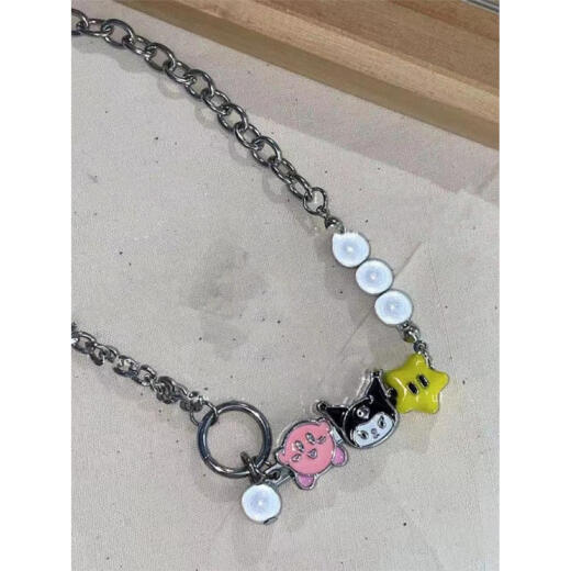 DogBaby pet necklace handmade customized Schnauzer light luxury sweet and cool accessories metal chain cat dog cute accessories monster can provide neck circumference customization XS-ultra small